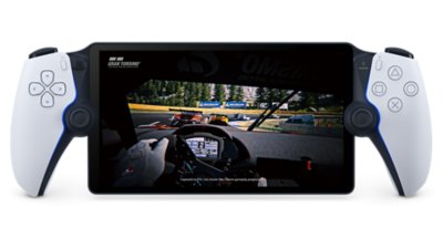 PS Portal remote player met Gran Turismo op het scherm