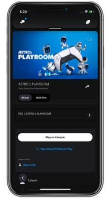Remote Play-App fürs Smartphone