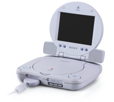 Combo Pack de PS One, en el que se ve una consola PS One con una pantalla acoplable