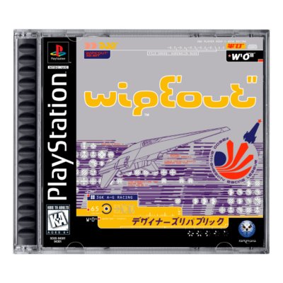 Wipeout PS1 disc box