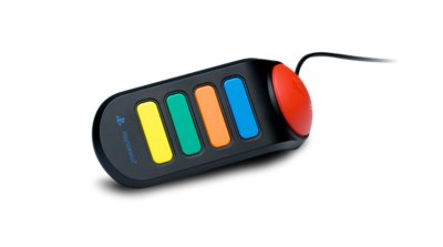 a pair of Buzz! buzzers for use with PS4