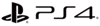 PS5 logó fekete színben