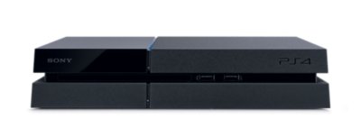 Una console PS4 in posizione orizzontale