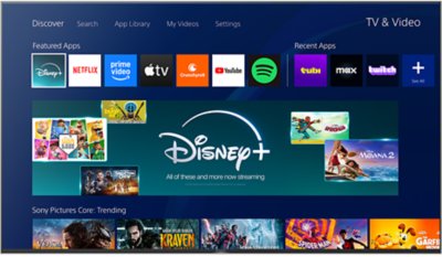 Television screen showing the user interface of the PS4