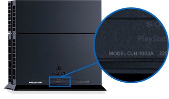PS4: Número de modelo dos modelos PS4 CUH-10xx, CUH-11xx e CUH12xx
