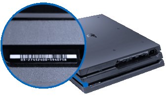 PS4 Pro: CUH-70xx serial number