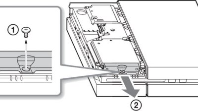 CUH-1200 - remove HDD screw