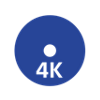 أيقونة Ultra HD Blu-ray بدقة 4K