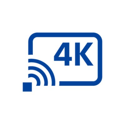 Icône streaming 4K