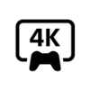 PS5-Funktion – Symbol für 4K-Grafik