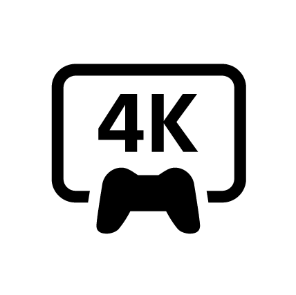 PS5-Funktion – Symbol für 4K-Grafik