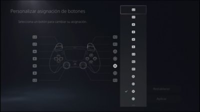 Cambiar las asignaciones de botones de PS5