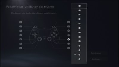 Changer l’attribution des touches de la PS5