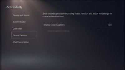 Toegankelijkheid op PS5 - ondertiteling