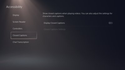 playstation settings screen