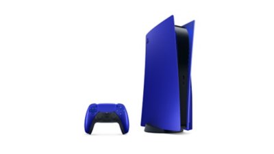 コバルト ブルー PS5用カバー