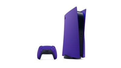 Galactic purple PS5 console cover