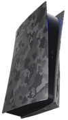 PS5-Konsolen-Cover in Grey Camouflage