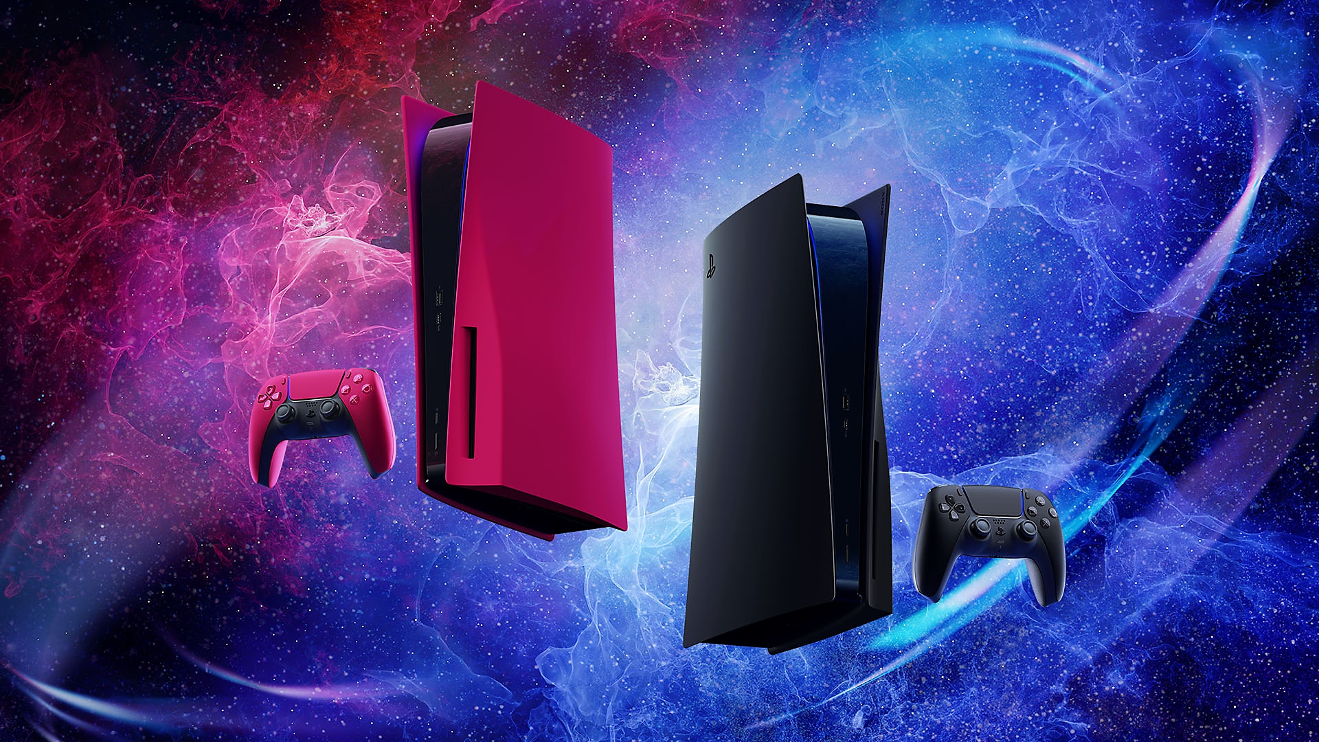Black & Red PS5 covers