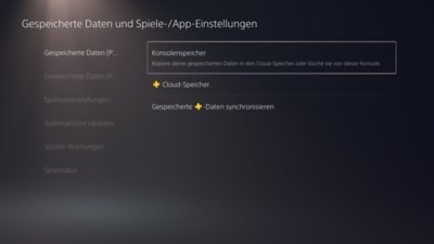 PS5: In Konsolenspeicher herunterladen