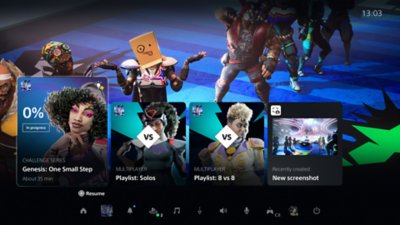 Screenshot showing PS5 Activities feature