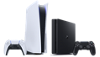 PS5 and PS5 consoles standing side by side 