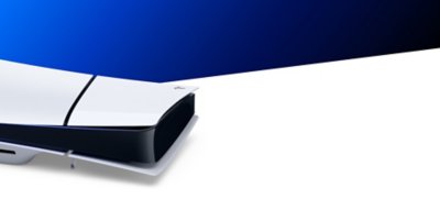 Una console PS5 messa in orizzontale