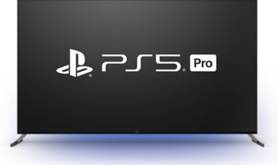 tv con el logotipo de ps5 pro