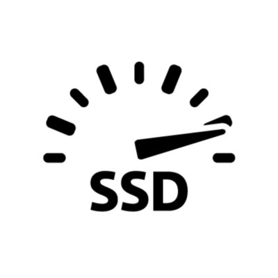 Ícono de característica de SSD de velocidad ultrarrápida de PS5