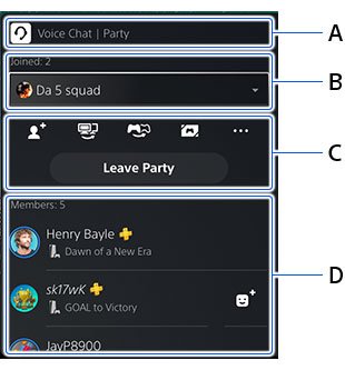 how to make a voice chat party on ps5