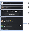 Optionen auf der Sprach-Chat-Karte der PS5-Konsole