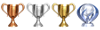 PlayStation奖杯图标：铜、银、金、白金