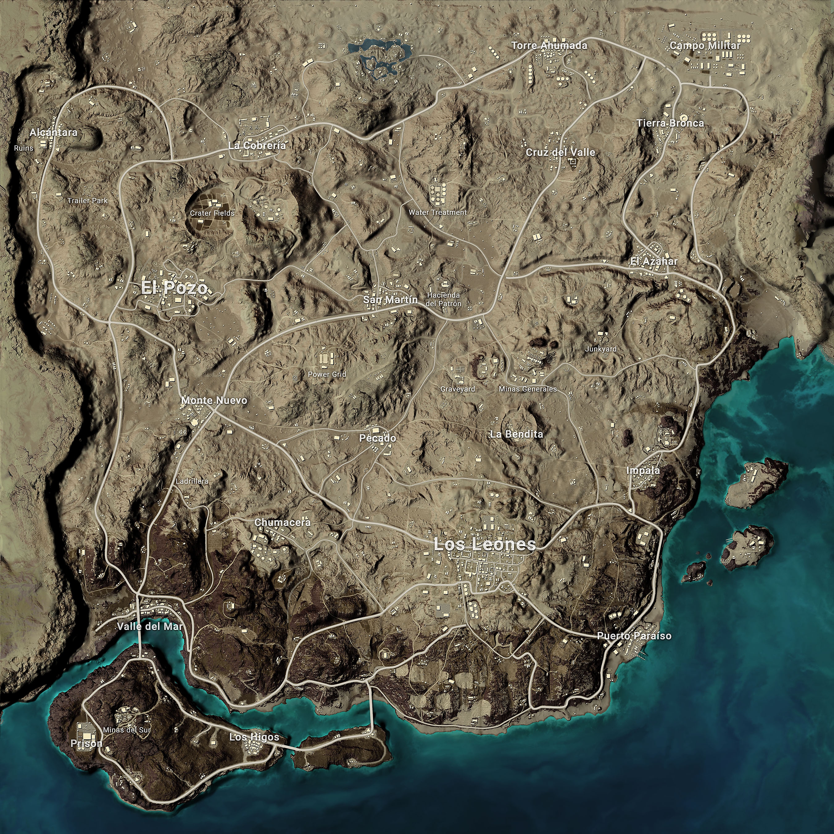 PUBG: خريطة Miramar - Battlegrounds