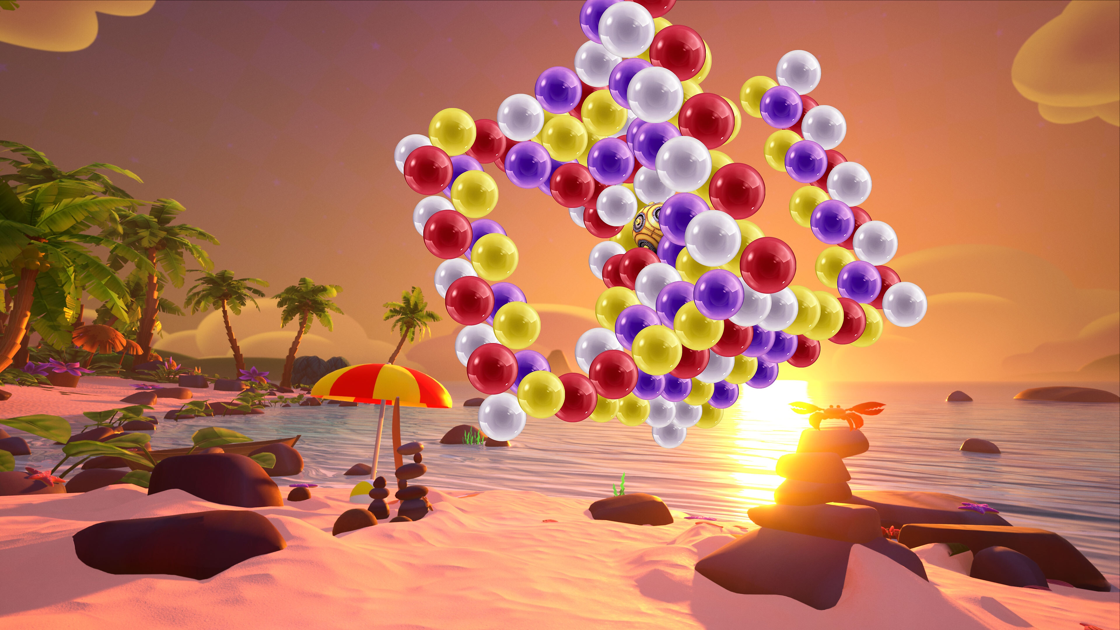 Captura de pantalla de revelación de Puzzle Bobble 3D