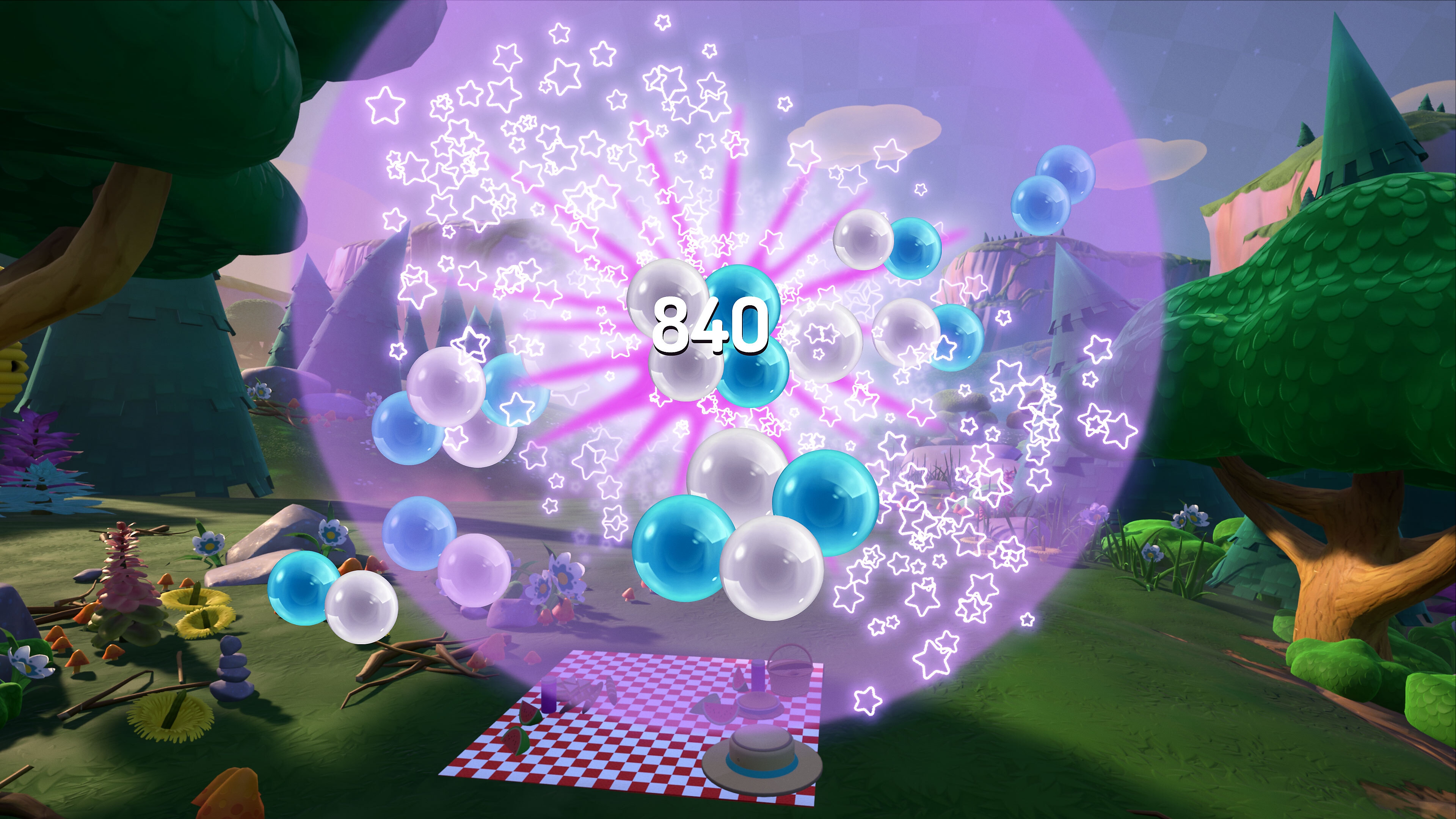 Captura de pantalla de presentación de Puzzle Bobble 3D