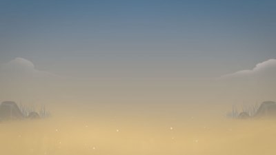 Background artwork - a sky with blue to yellow gradient