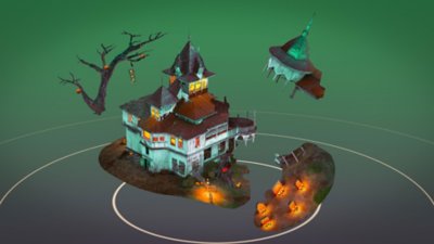 Puzzling Places – Screenshot von einem 3D-Puzzle, das vervollständigt wird