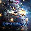 R-Type Final 2 promóciós grafika, rajta számos izzó űrhajó egy bolygó körüli pályán.