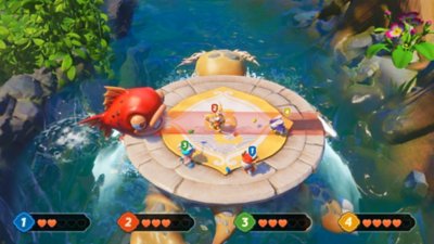 Rabbids: Skjermbilde av et partyspill fra Party of Legends
