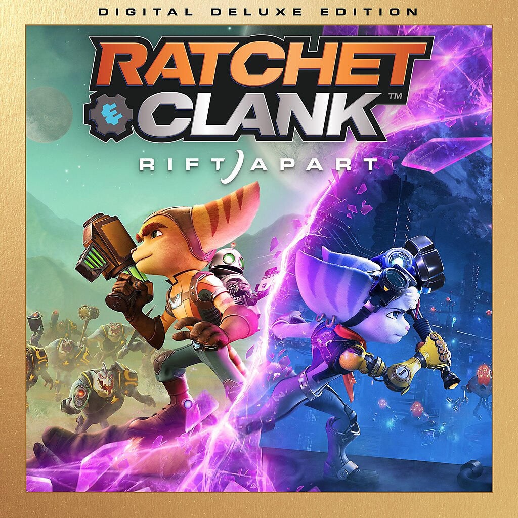 Ein Bild der Verpackung von Ratchet & Clank: Rift Apart Deluxe Edition