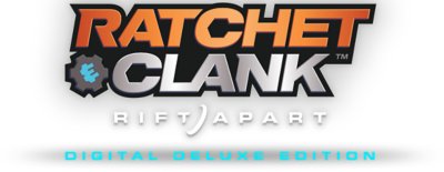 logotipo de ratchet y clank una dimensión aparte edición digital deluxe