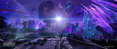 captura de pantalla panorámica de ratchet & clank: una dimensión aparte para pc