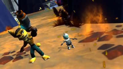 צילום מסך מתוך מהלך המשחק של Ratchet & Clank: Size Matters