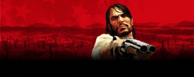 صورة فنية أساسية لـ red dead redemption تعرض شخصية John Marston وهو يحمل السلاح