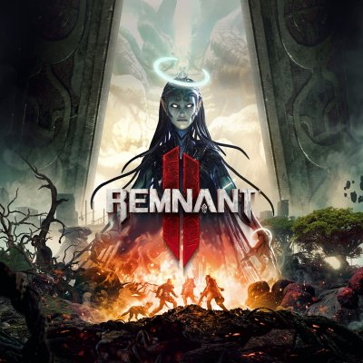 Arte promocional de Remnant 2 que muestra a un personaje fantasmal surgiendo de las llamas