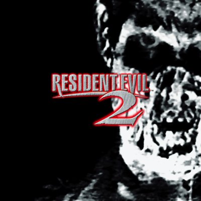 《Resident Evil 2》商店美術設計，展示標誌和拿著武器的角色