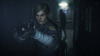 Resident Evil – skjermbilde av Leon Kennedy