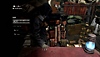 Resident Evil 4-screenshot van The Merchant die zijn goederen verkoopt