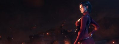 Arte guía de del DLC de Resident Evil 4 Separate Ways que muestra a Ada Wong