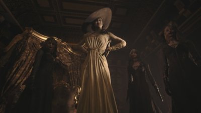 Captura de pantalla de Lady Alcina Dimitrescu de Resident Evil